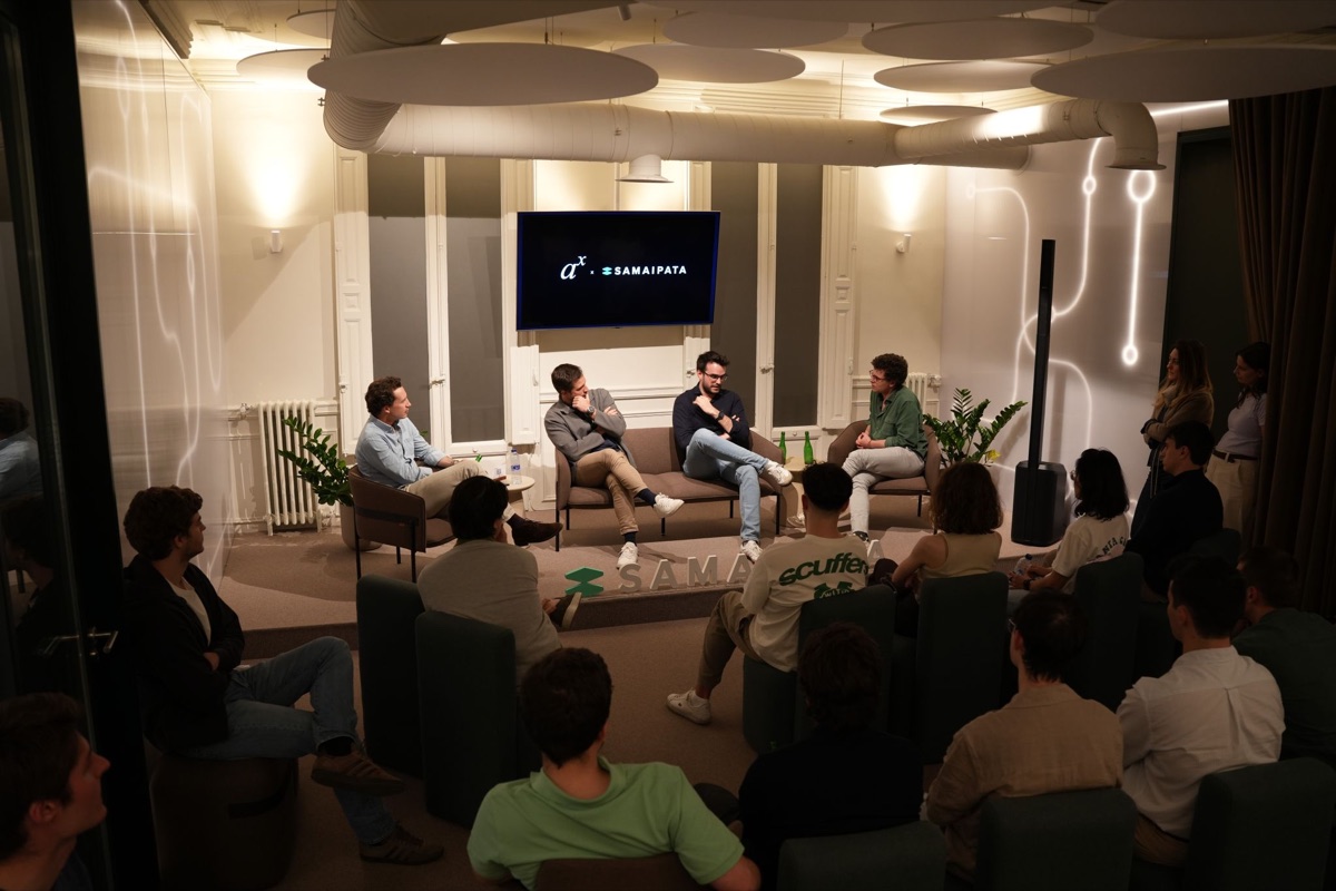 Fireside chat with investors at a partner office